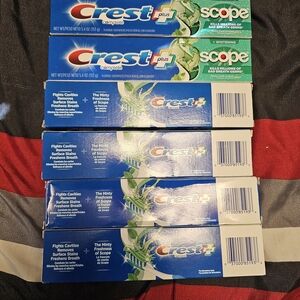 Crest Plus Scope Mint Toothpaste - Blue & Green Packaging (Lot)6
